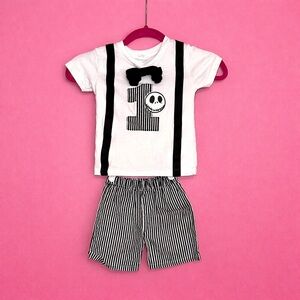 Jack Skellington Year 1 Birthday Outfit